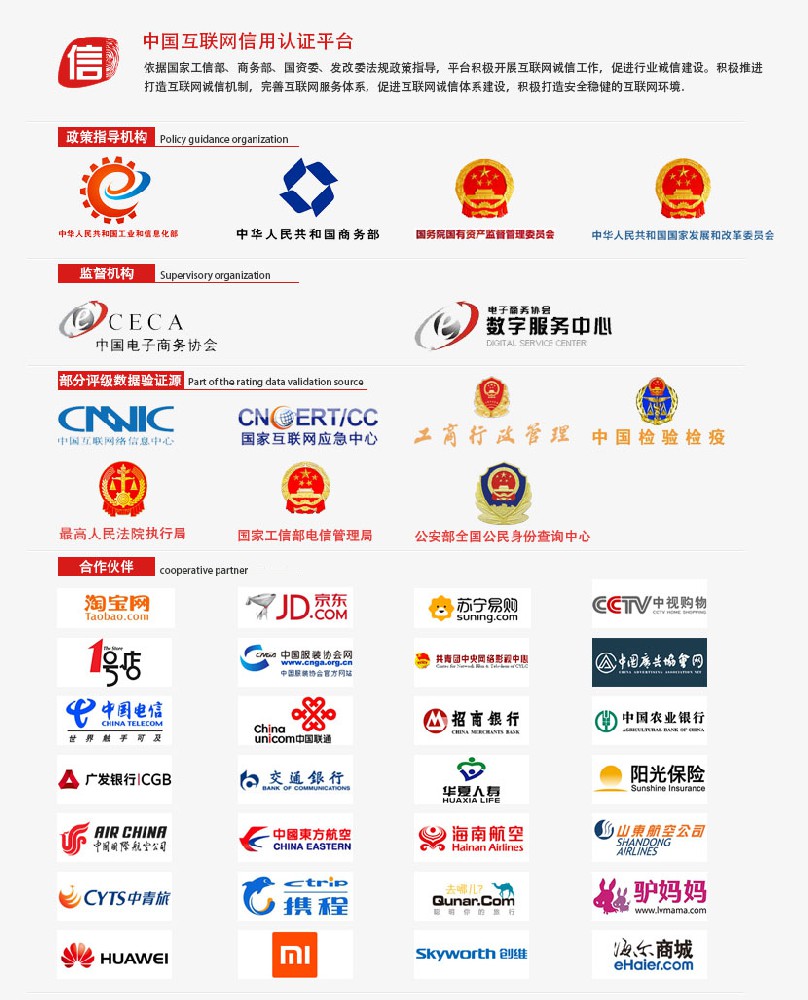 中國(guó)互聯(lián)網(wǎng)信用認(rèn)證平臺(tái)