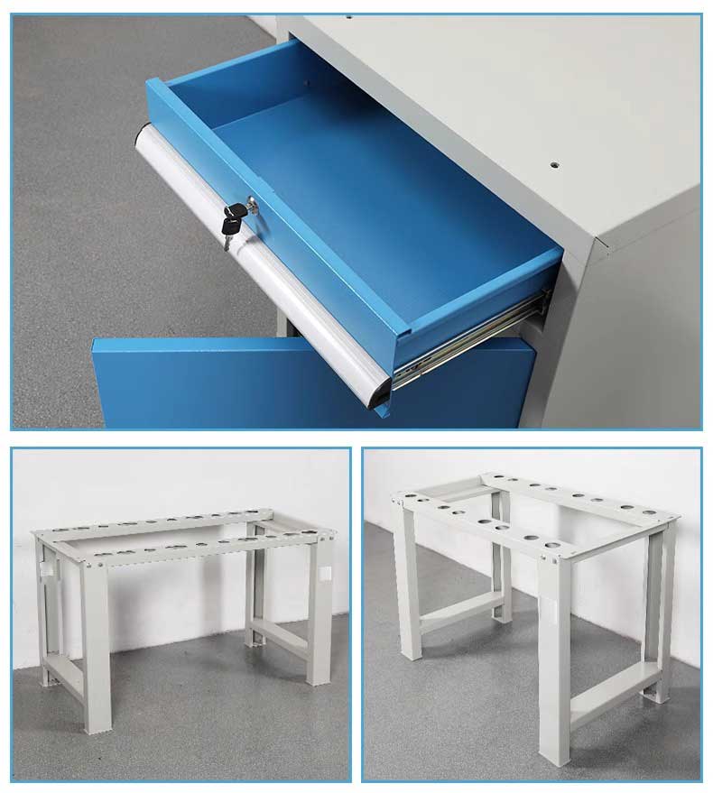 防靜電工作臺學校實訓桌子重型鉗工臺工具掛架車間組裝維修操作臺