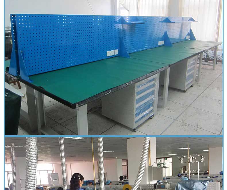 防靜電工作臺學校實訓桌子重型鉗工臺工具掛架車間組裝維修操作臺